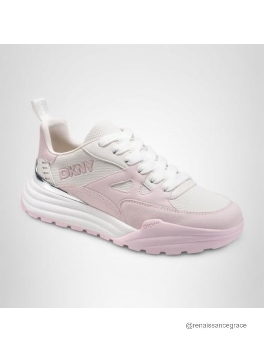 DKNY Zanira Lace Up Chunky Platform Sneaker Women's Fashion Athletic Shoe